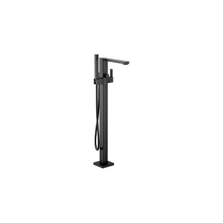 Moen 90 Degree One-Handle Tub Filler & Handshower in Matte Black S905BL